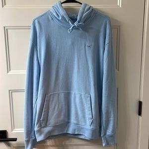 Men’s Hollister Hoodie, Size Medium, Light Blue.
